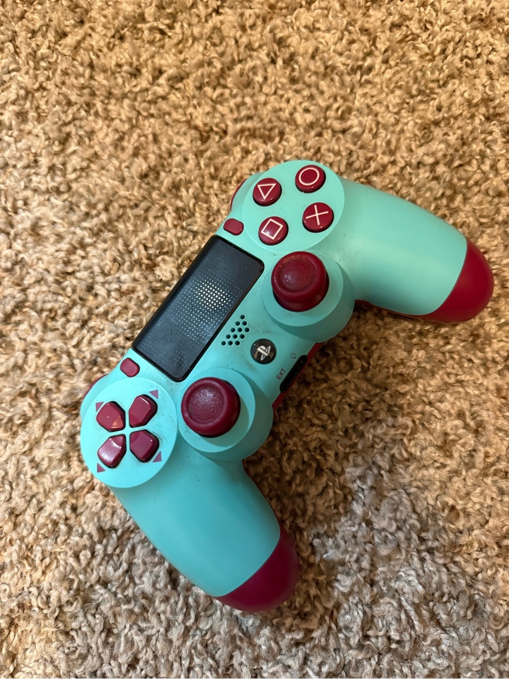 Sony Wireless Controller in Teal and Magenta